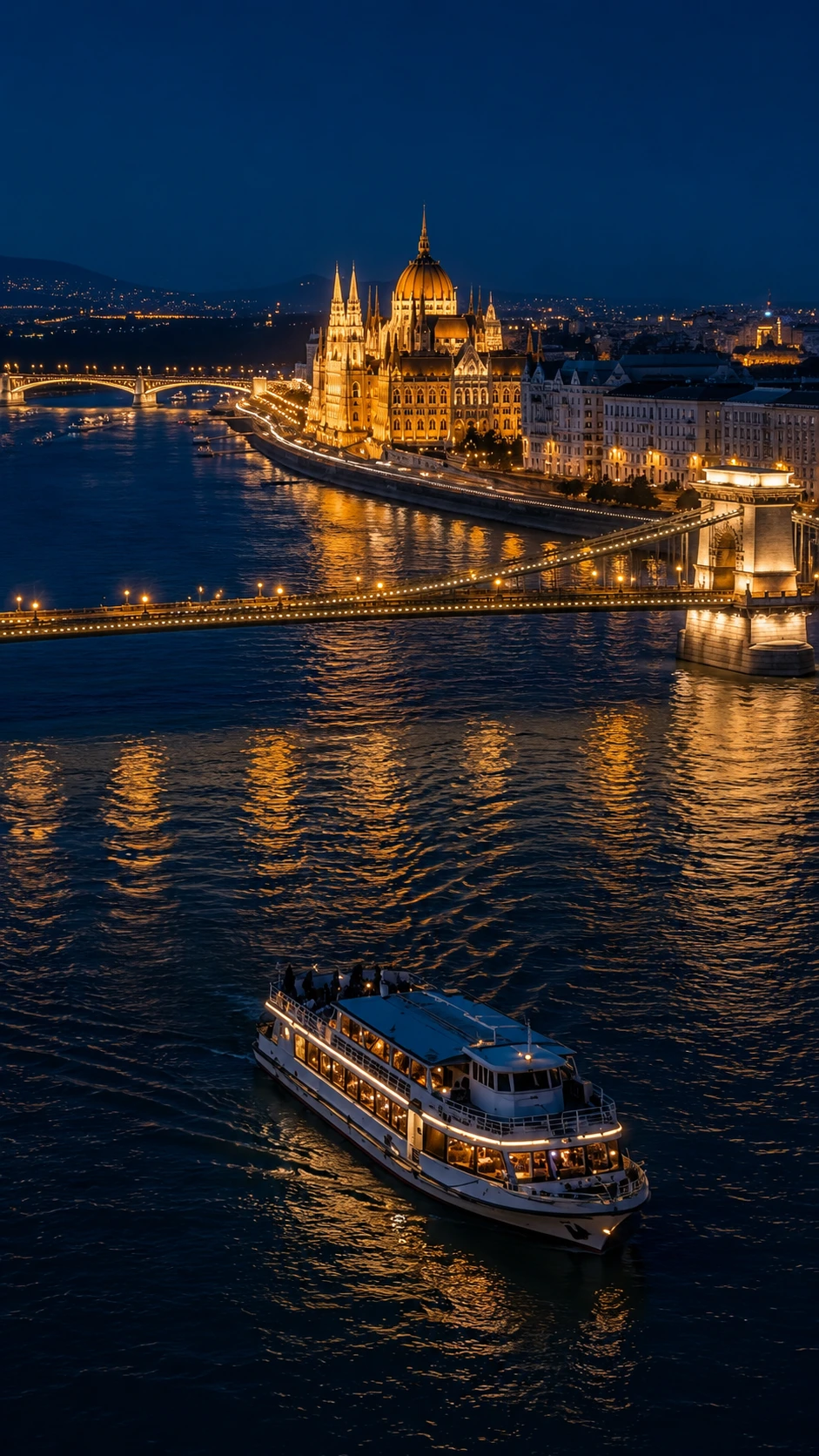 Vilma Boat at night