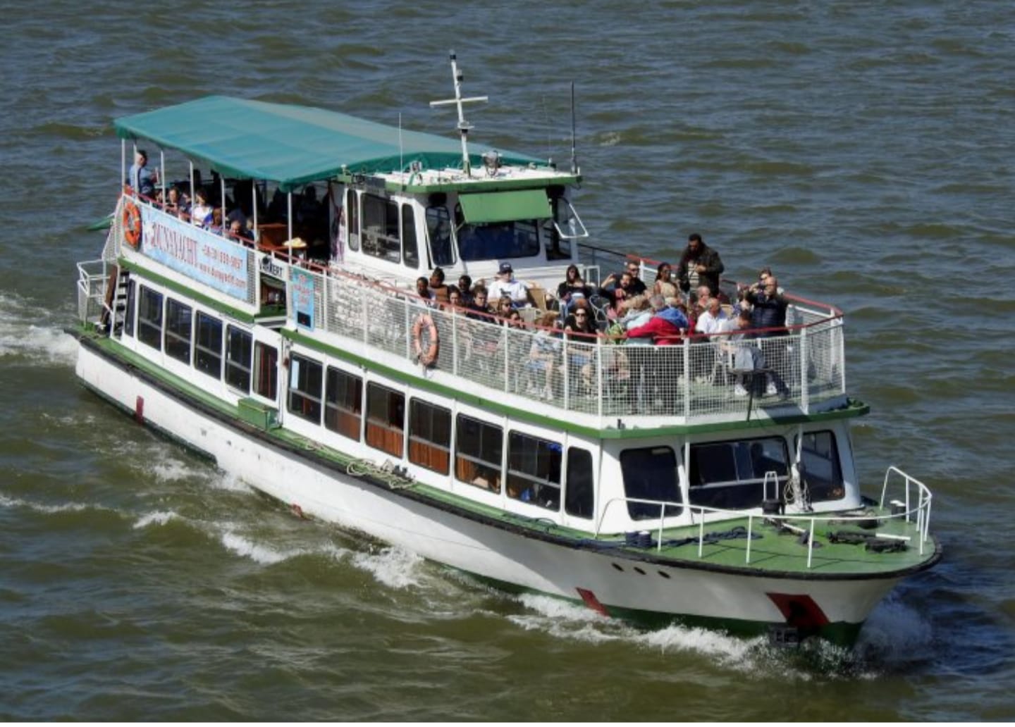 BudapestPort vintage boat on the Danube