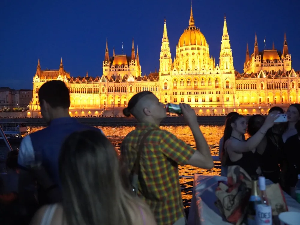 pic — illuminated parliament